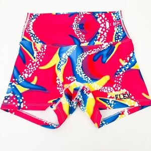 NWT Flex Living Retro Neon Shorts Small